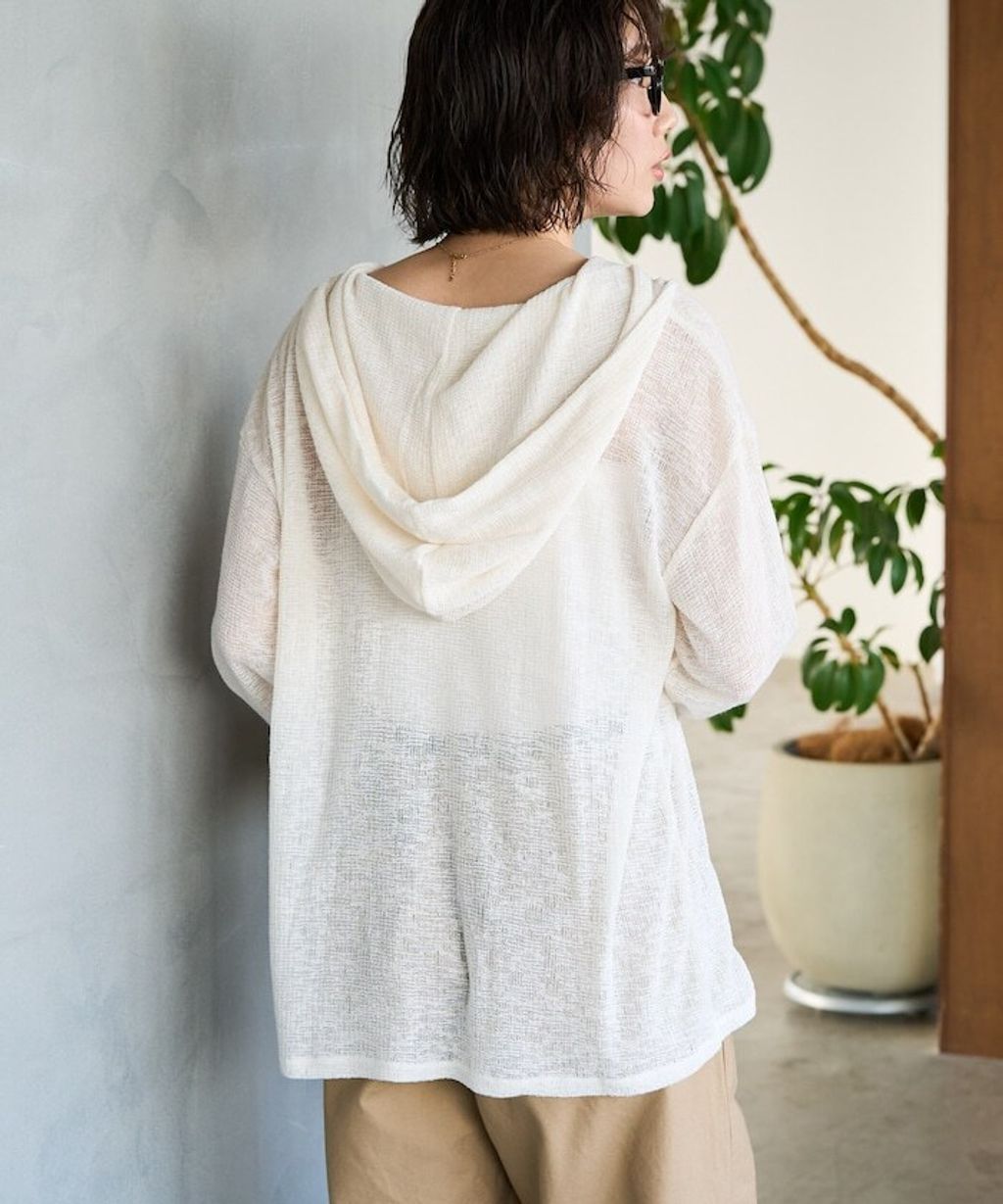 FREAKS STORE 透膚華夫格連帽長袖上衣_28