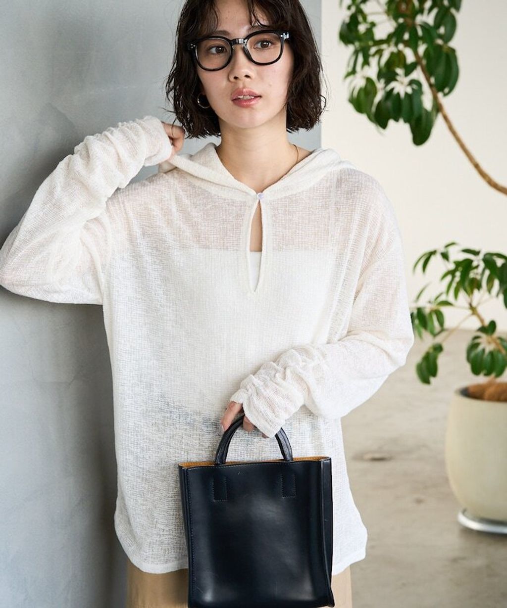 FREAKS STORE 透膚華夫格連帽長袖上衣_26