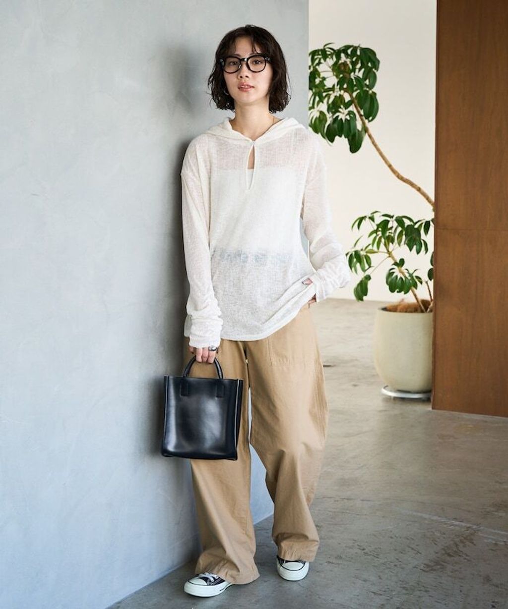 FREAKS STORE 透膚華夫格連帽長袖上衣_25