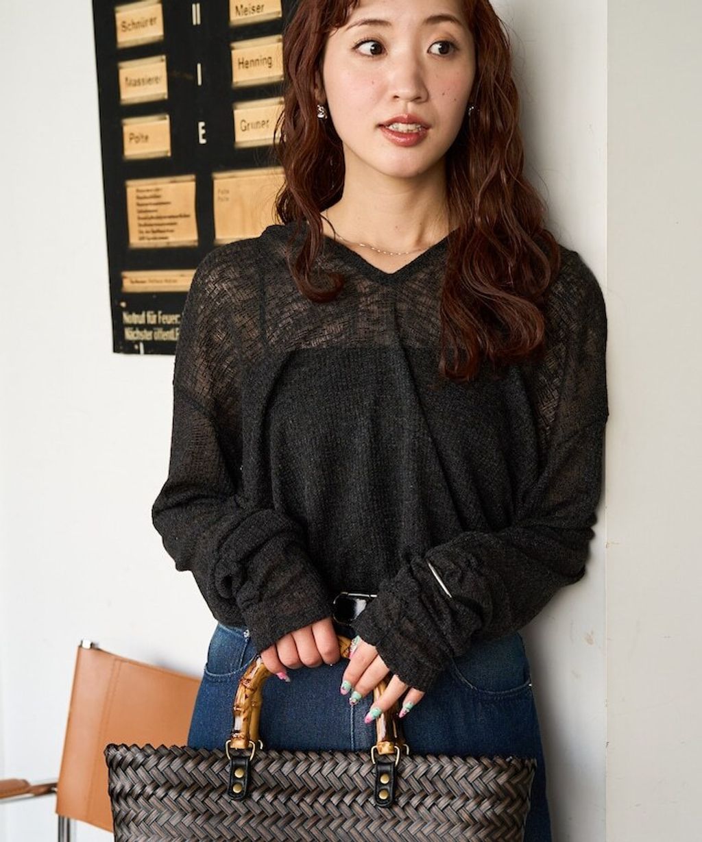 FREAKS STORE 透膚華夫格連帽長袖上衣_16