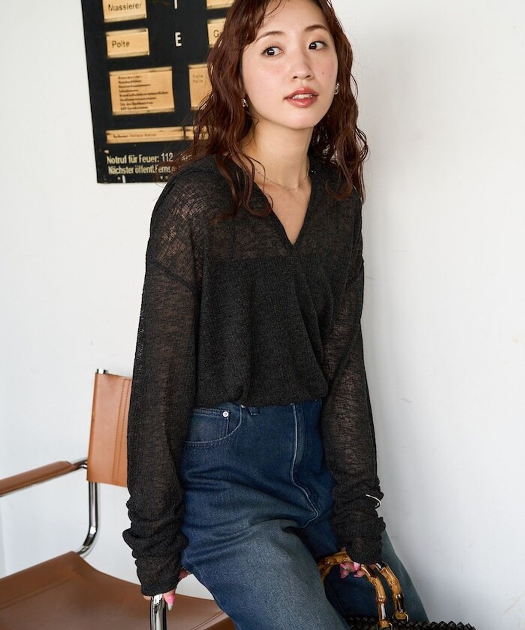 FREAKS STORE 透膚華夫格連帽長袖上衣_17