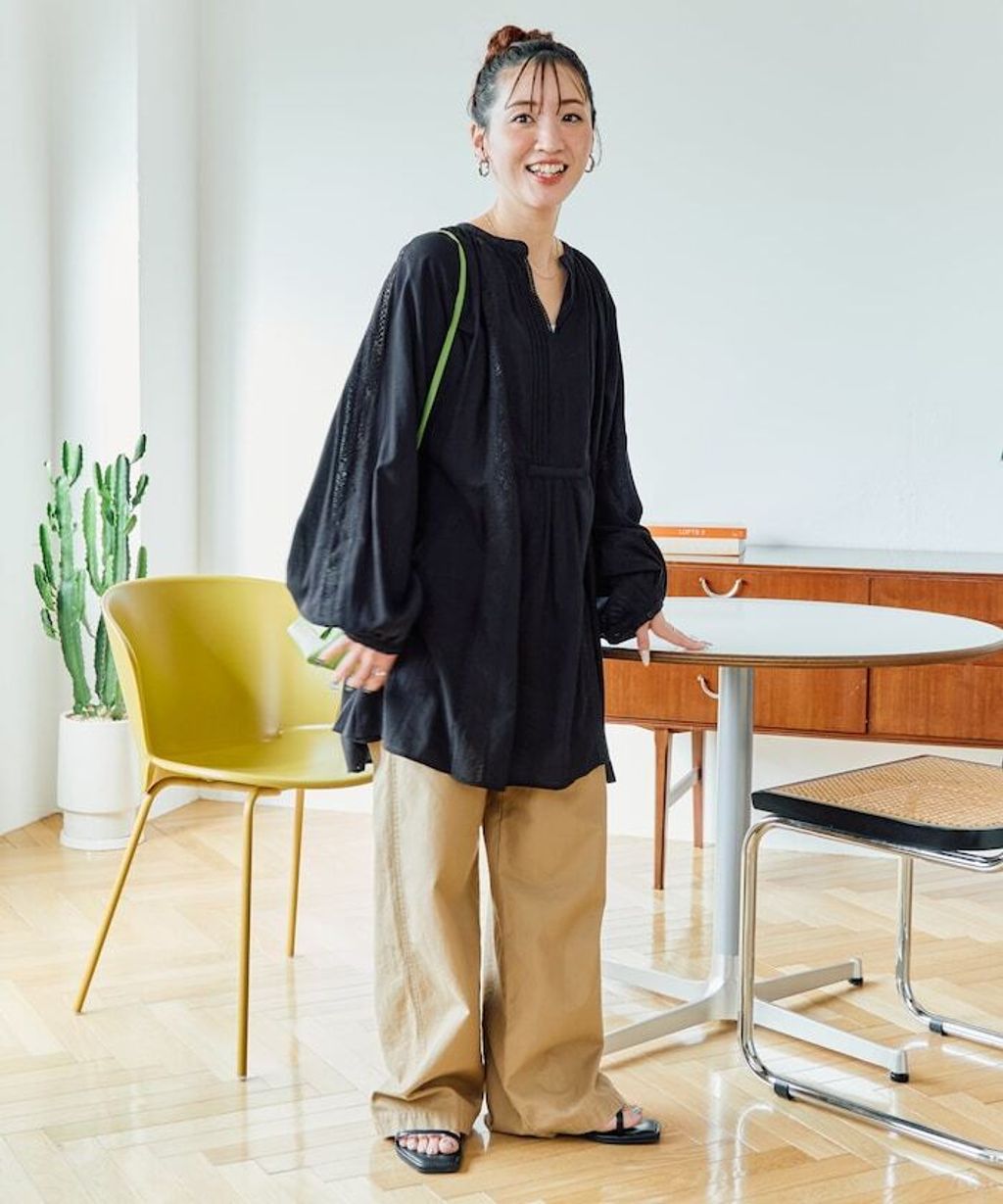 FREAKS STORE 純棉細褶垂感蕾絲襯衫_5