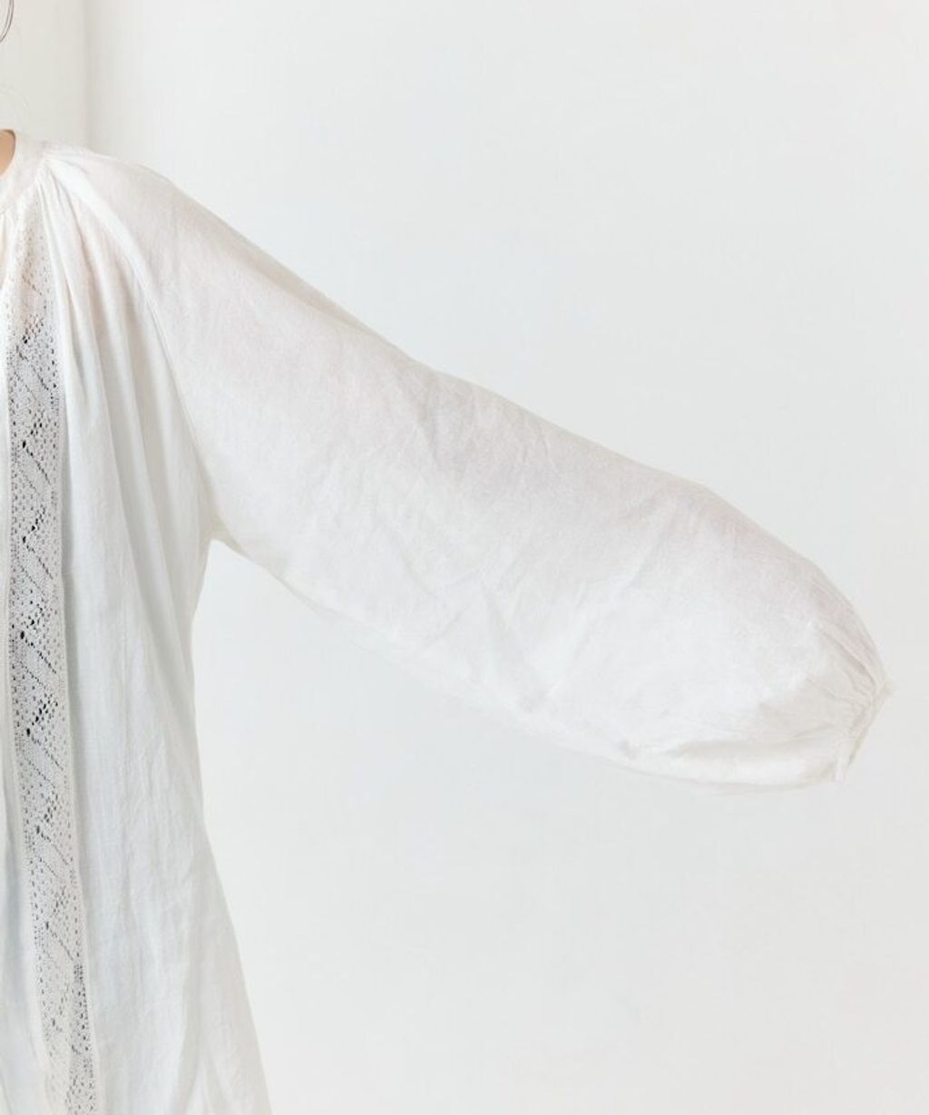 FREAKS STORE 純棉細褶垂感蕾絲襯衫_41