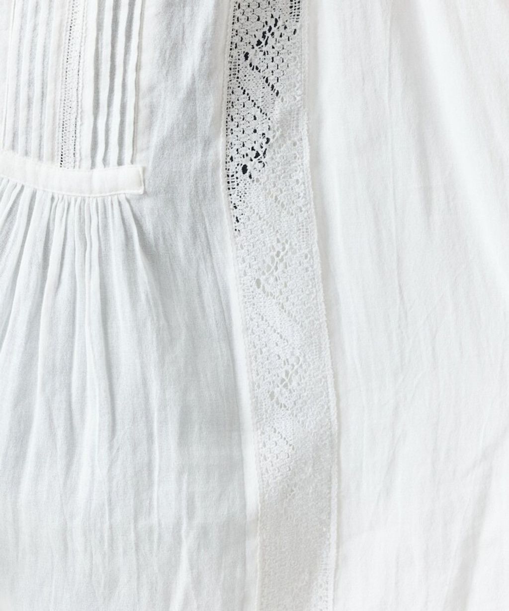 FREAKS STORE 純棉細褶垂感蕾絲襯衫_48