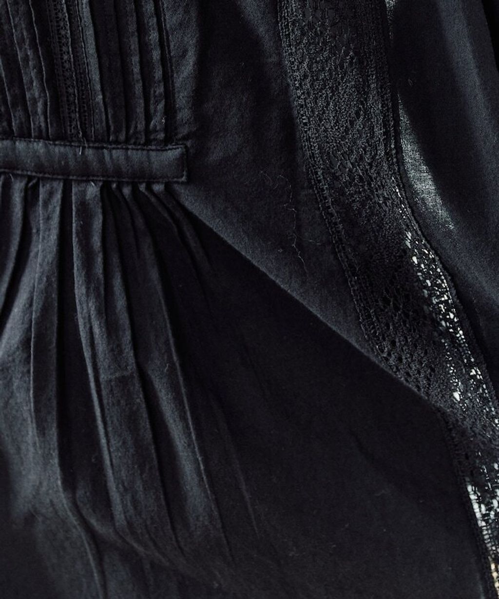 FREAKS STORE 純棉細褶垂感蕾絲襯衫_13