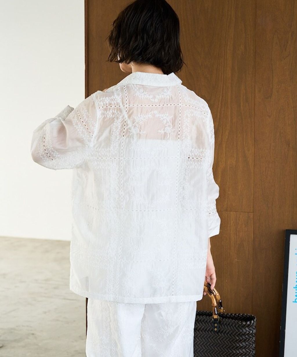 FREAKS STORE 全刺繡設計感長袖襯衫外套_9