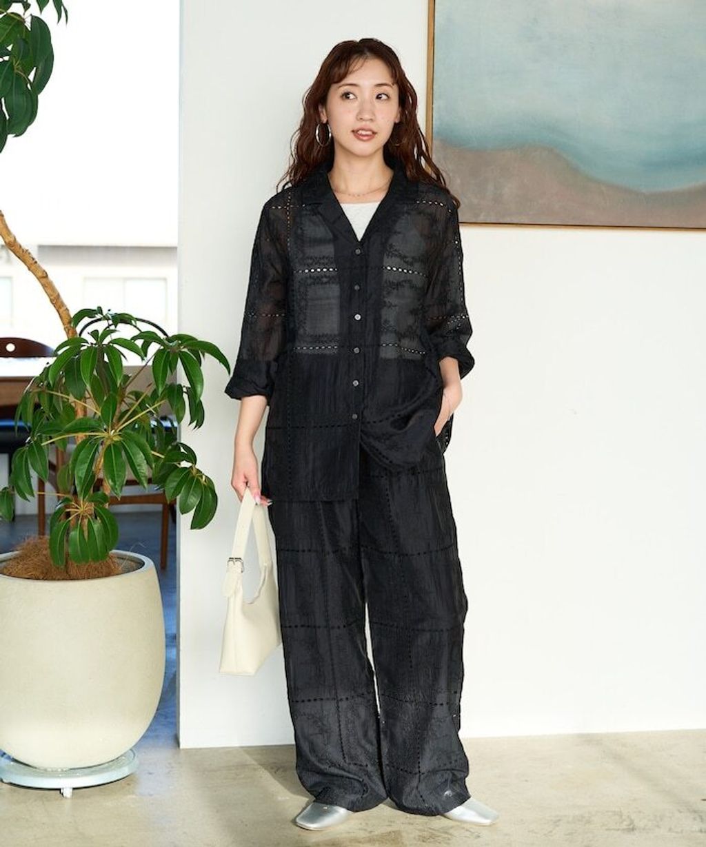 FREAKS STORE 全刺繡設計感長袖襯衫外套_17