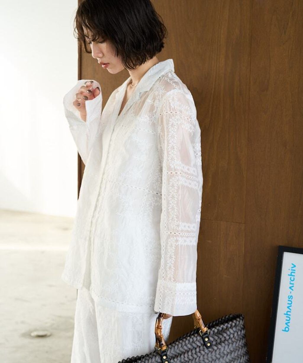 FREAKS STORE 全刺繡設計感長袖襯衫外套_11