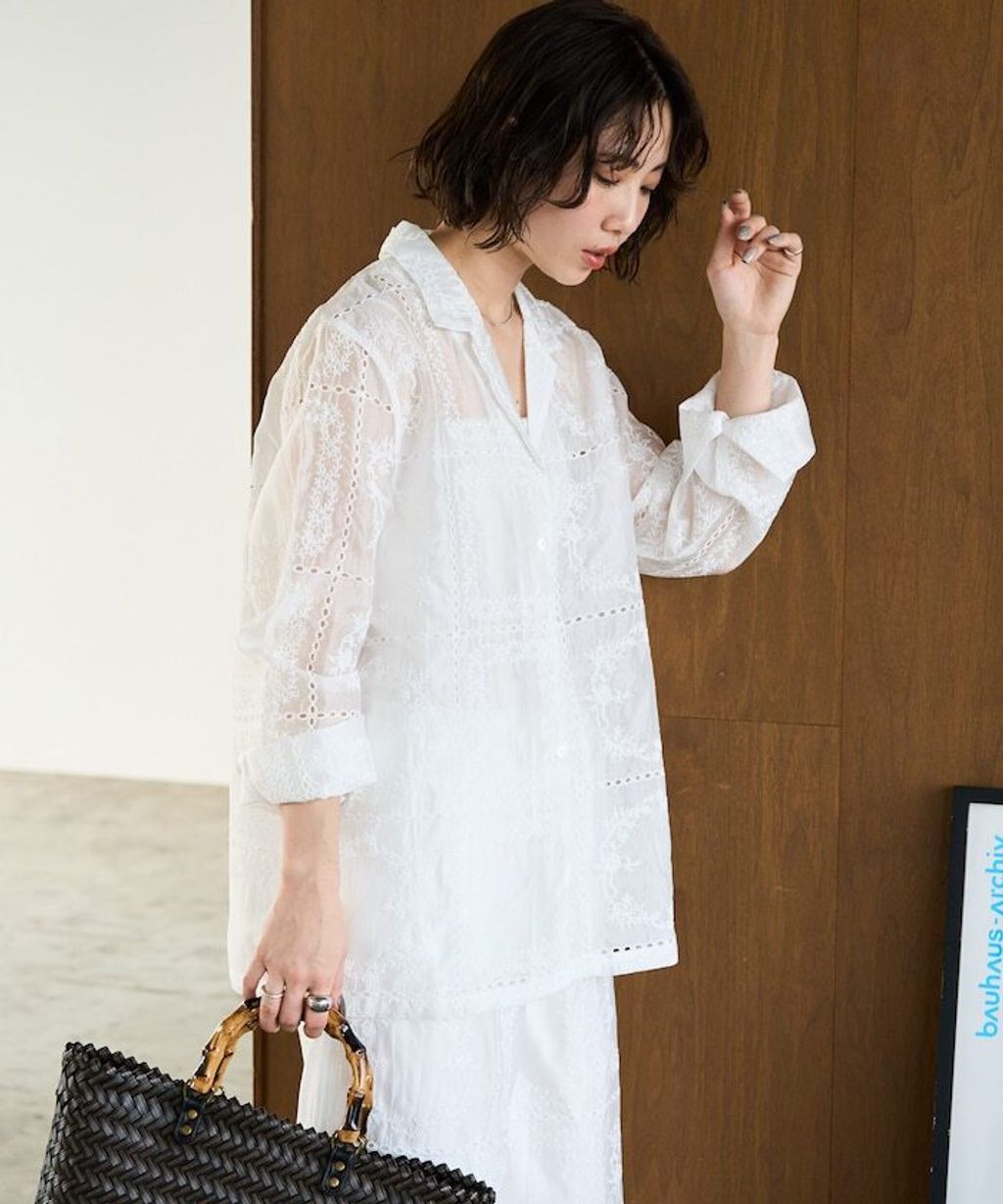 FREAKS STORE 全刺繡設計感長袖襯衫外套_10