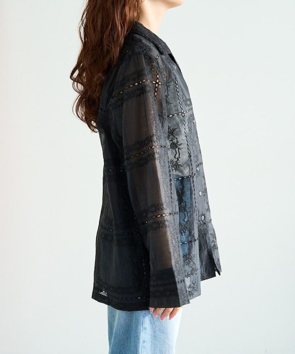 FREAKS STORE 全刺繡設計感長袖襯衫外套_28