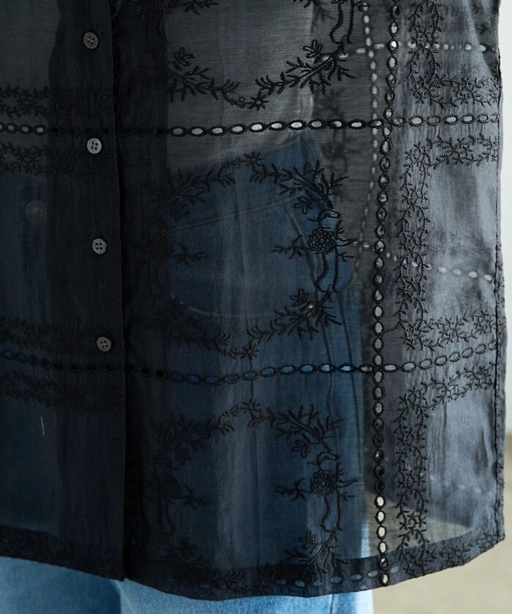 FREAKS STORE 全刺繡設計感長袖襯衫外套_35