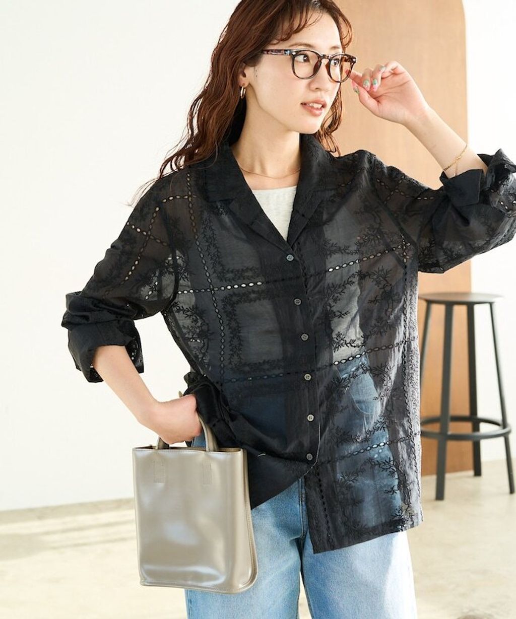 FREAKS STORE 全刺繡設計感長袖襯衫外套_24