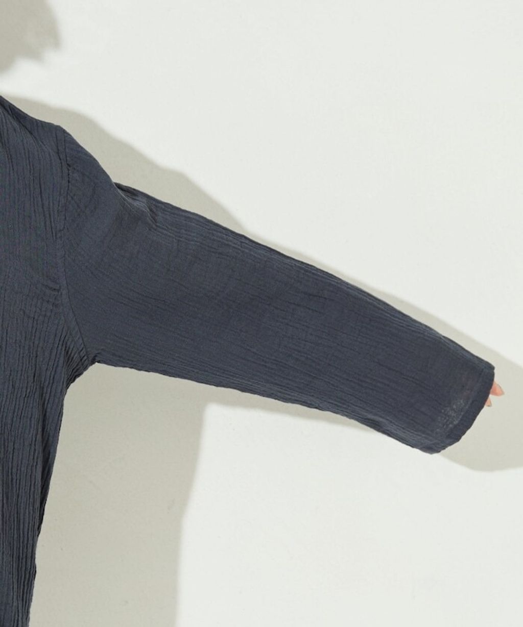 FREAKS STORE 雙層紗布亨利領長袖上衣_40