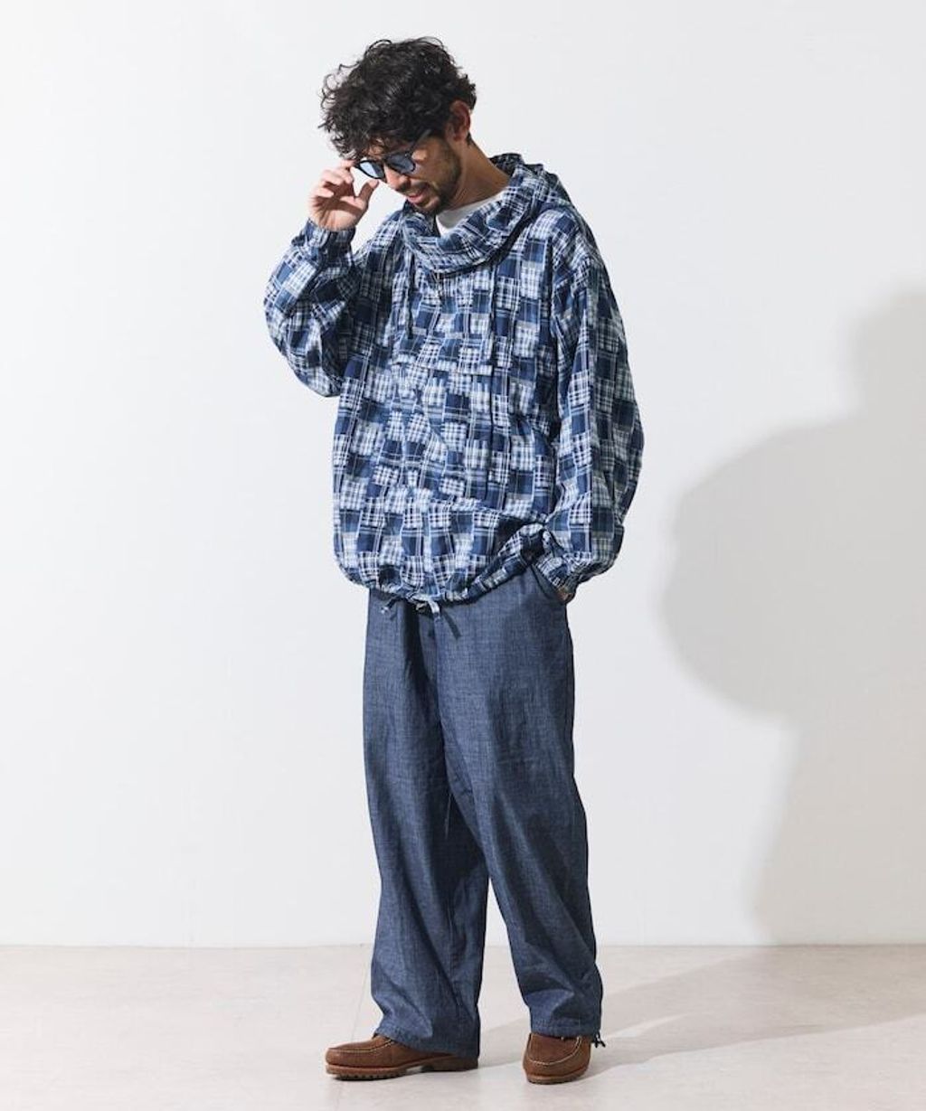 FREAKS STORE 5.5oz輕量丹寧英格蘭軍風半襟式連帽外套_40