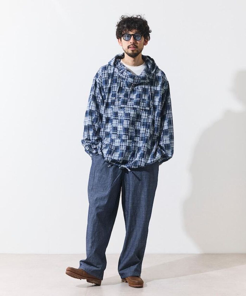 FREAKS STORE 5.5oz輕量丹寧英格蘭軍風半襟式連帽外套_37