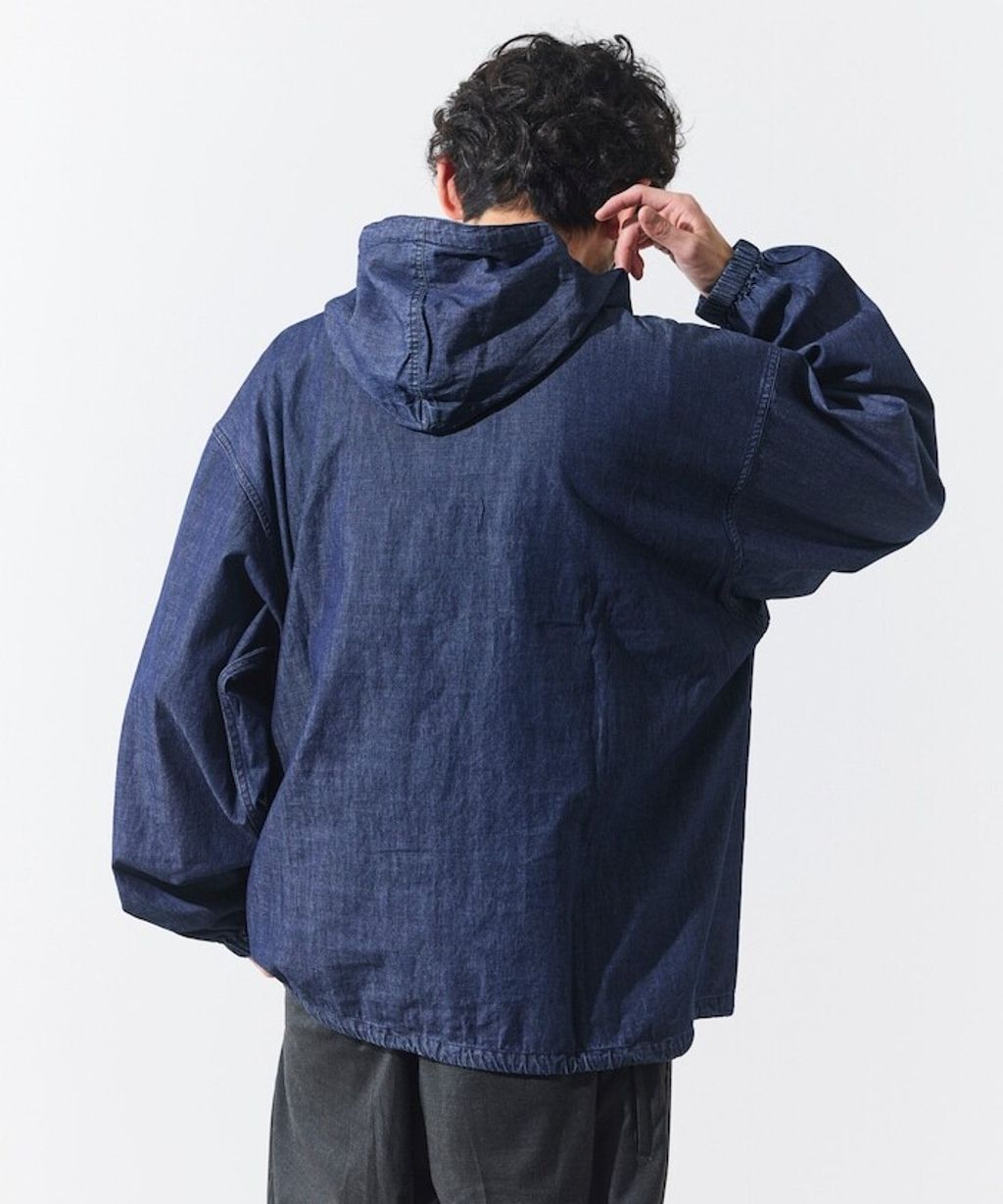 FREAKS STORE 5.5oz輕量丹寧英格蘭軍風半襟式連帽外套_35