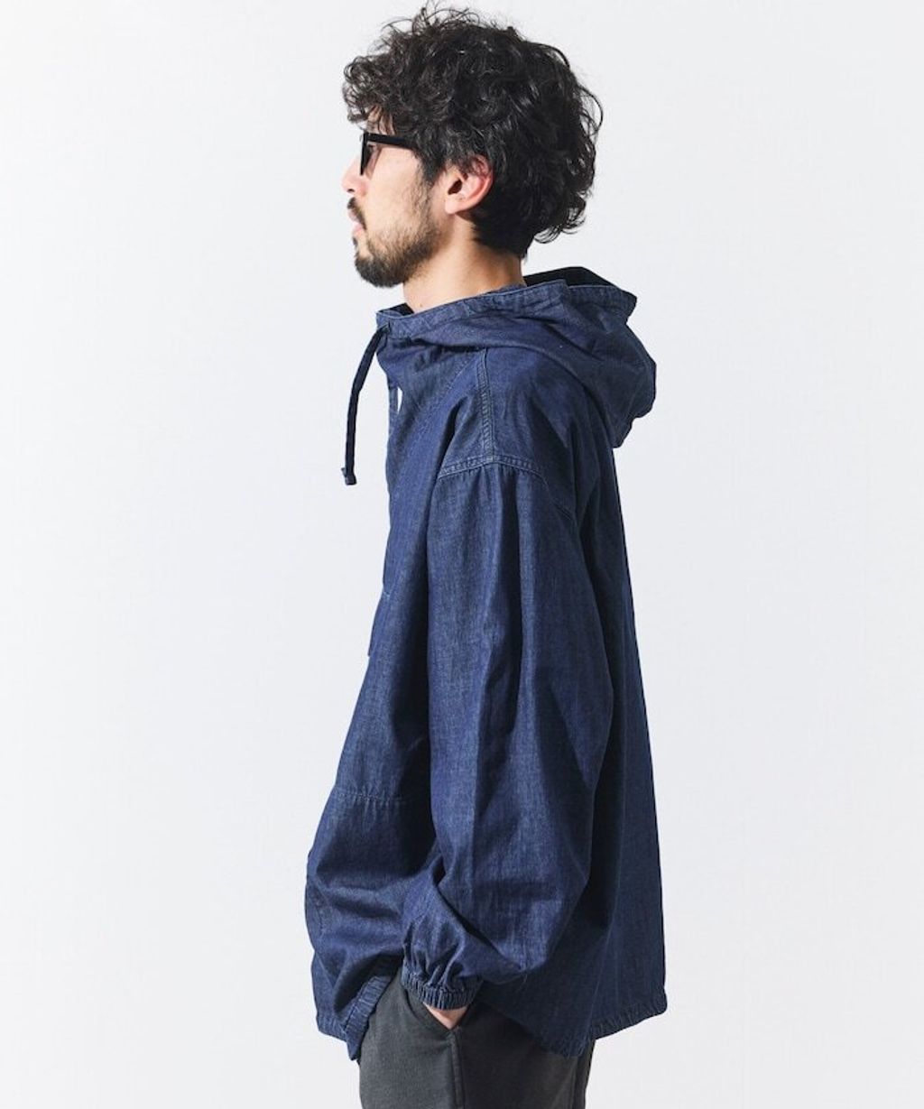 FREAKS STORE 5.5oz輕量丹寧英格蘭軍風半襟式連帽外套_33