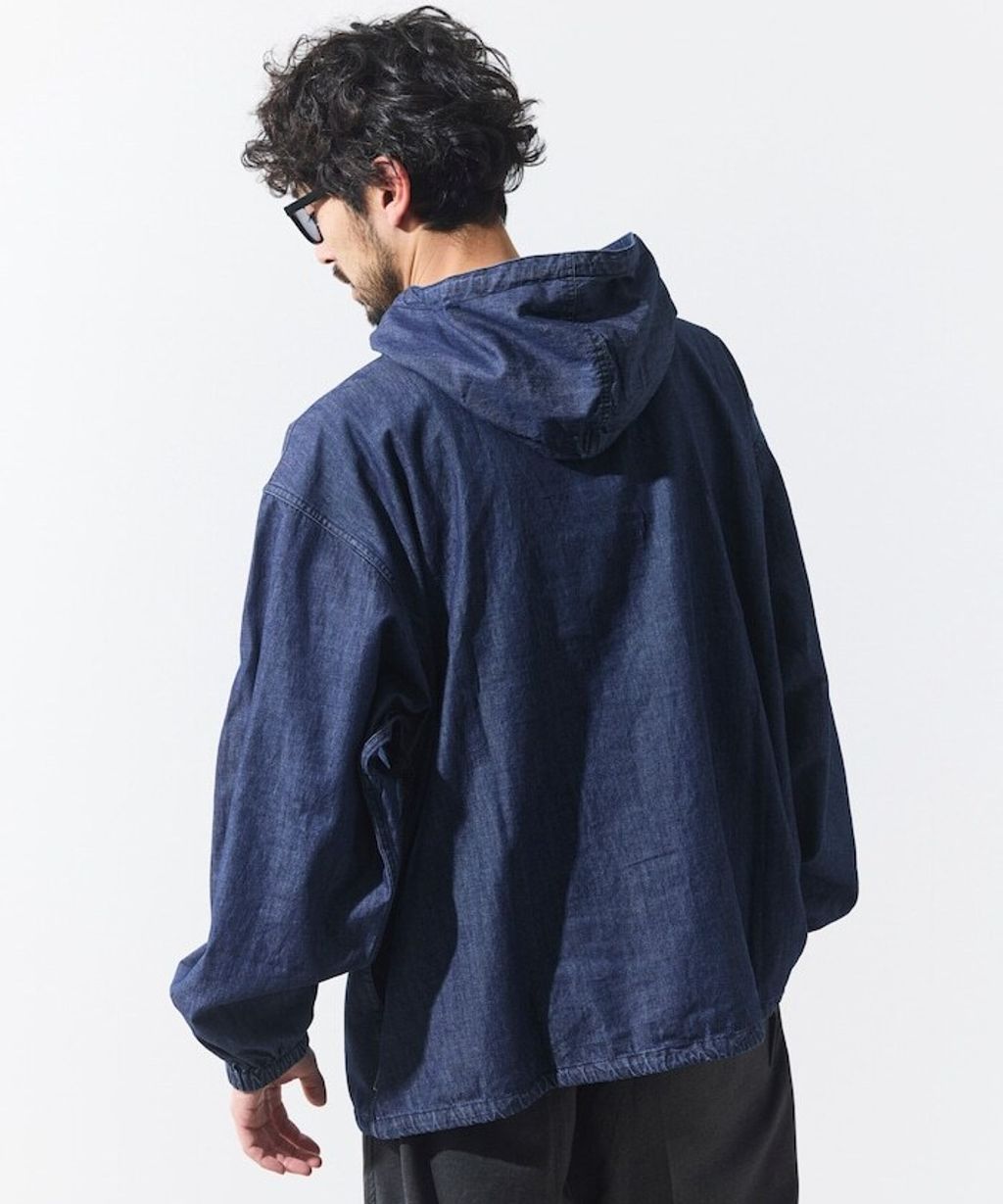 FREAKS STORE 5.5oz輕量丹寧英格蘭軍風半襟式連帽外套_34
