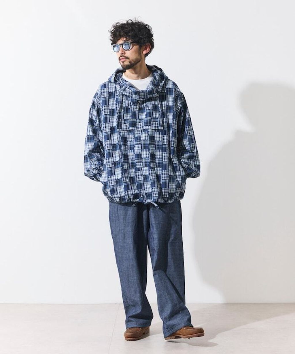 FREAKS STORE 5.5oz輕量丹寧英格蘭軍風半襟式連帽外套_38