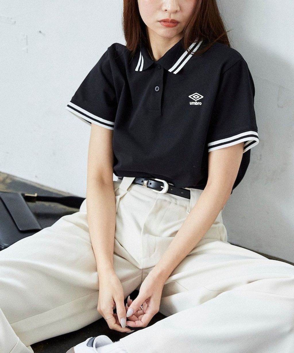 FREAKS STORE x UMBRO 刺繡LOGO網眼布POLO衫_2