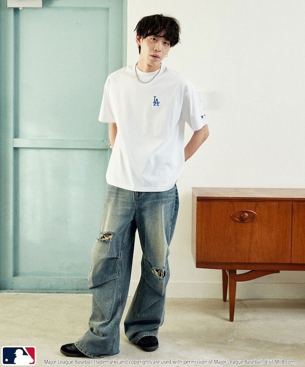 FREAKS STORE x MLB 刺繡logo變形蟲短袖上衣_49