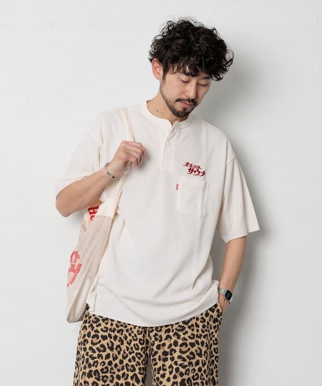 KANNAIGI by Healthknit 華夫格短袖套裝(附單肩袋)_19