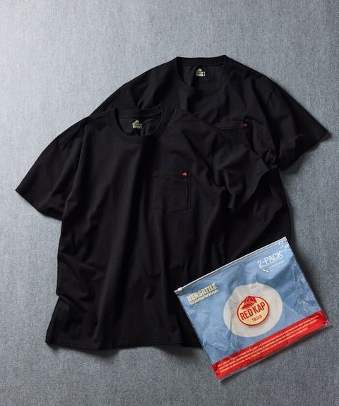 RED KAP 單點logo口袋短袖上衣(兩件入)_3