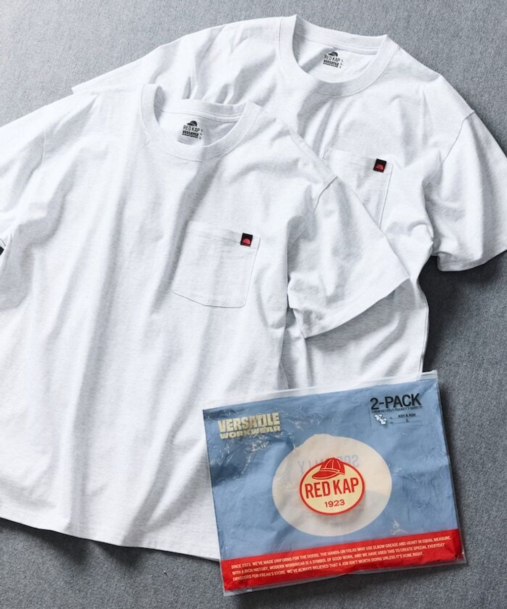 RED KAP 單點logo口袋短袖上衣(兩件入)_2