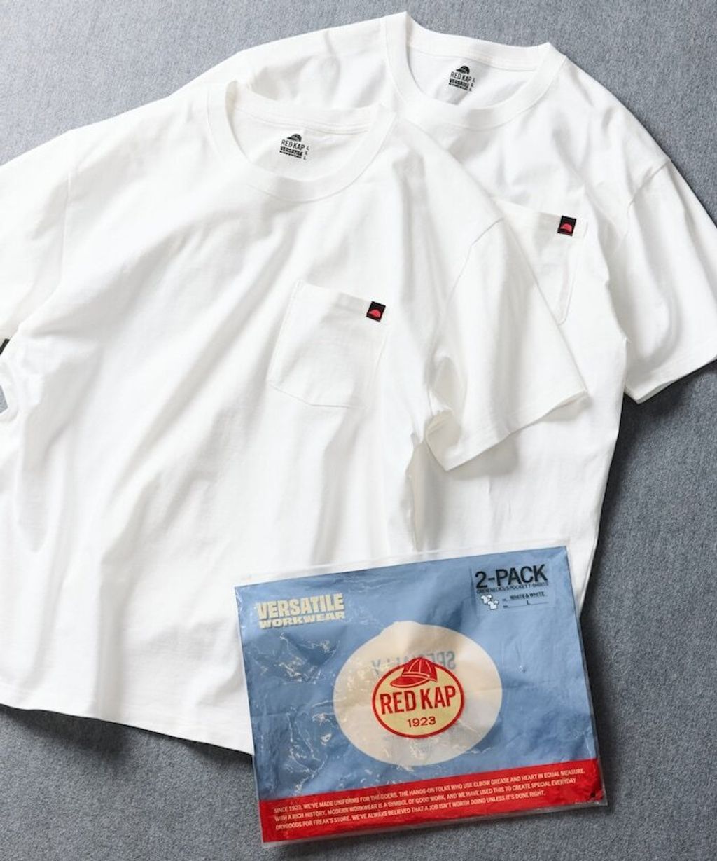 RED KAP 單點logo口袋短袖上衣(兩件入)_34