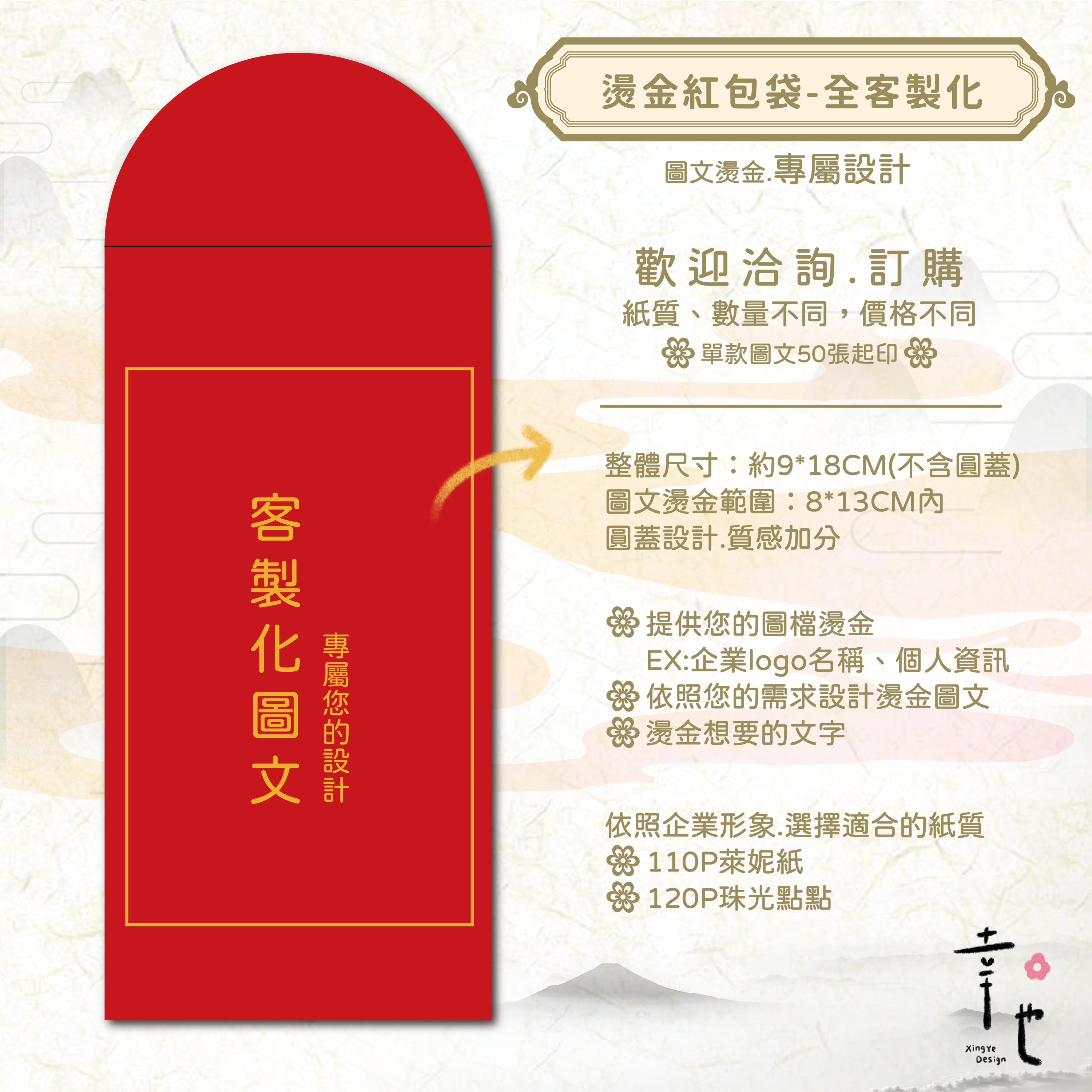 5-2白邊說明-款紅包袋紙質
