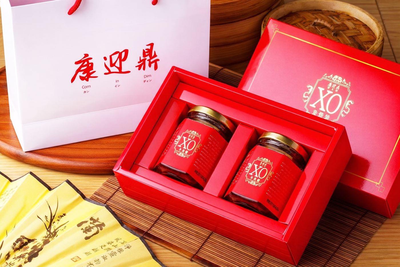 豪華XO醬禮盒與扇-1
