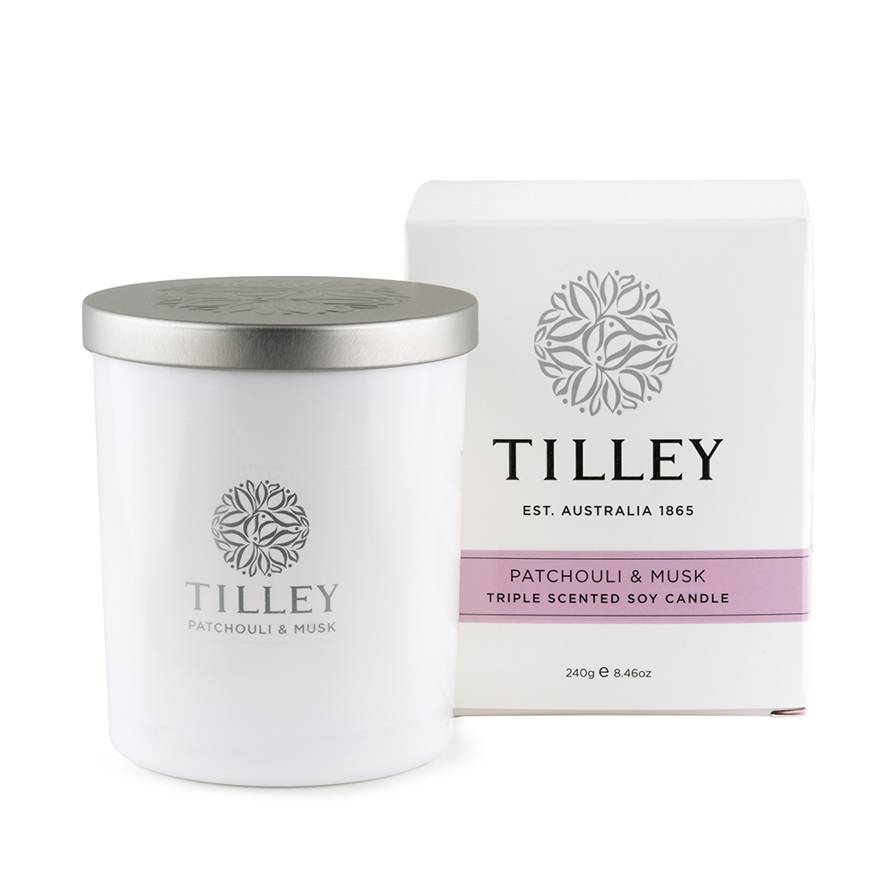 Tilley微醺大豆香氛蠟燭-廣藿與麝香