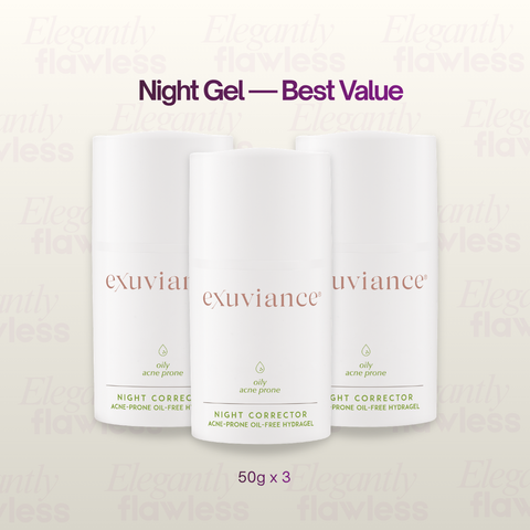 exuviance-night-corrector-oil-free-night-gel-50g-x3