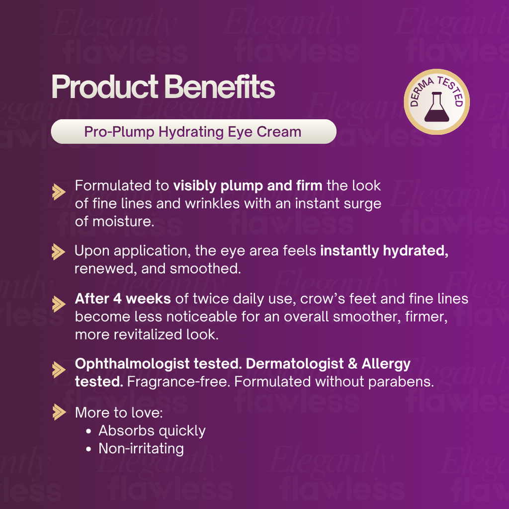 Pro-Plump Hydrating Eye Cream product benefits