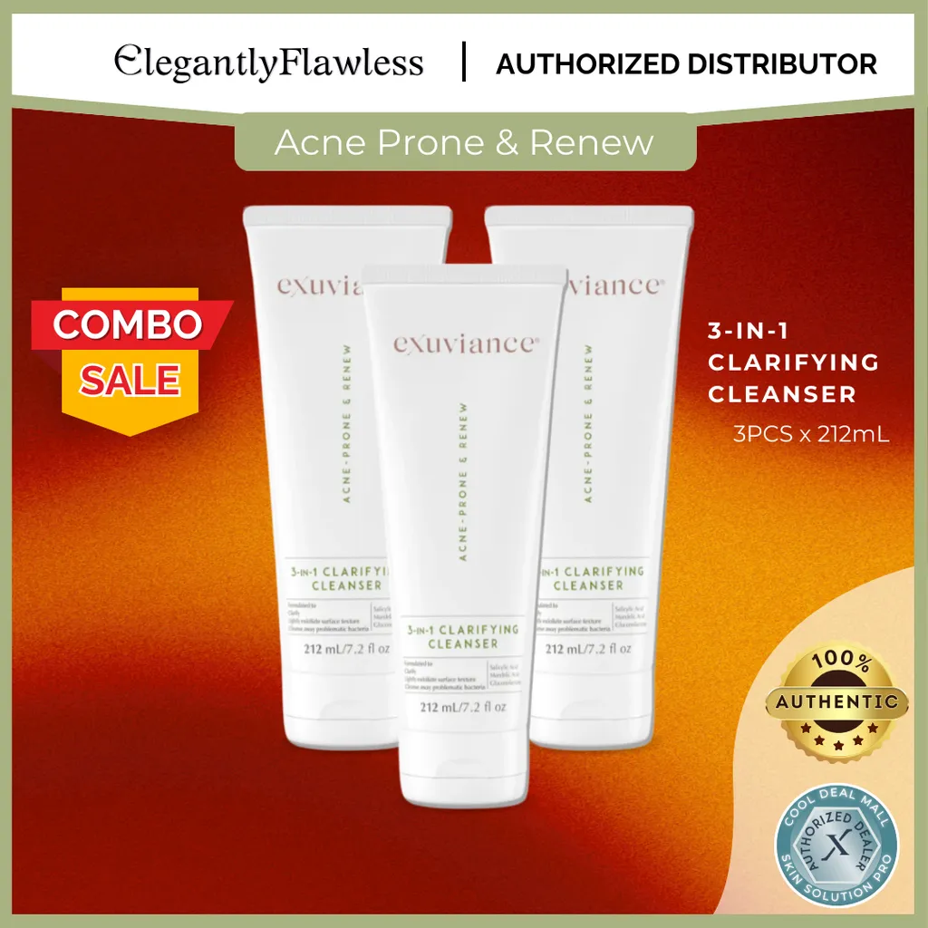 3x 3-in-1 clarifying cleanser