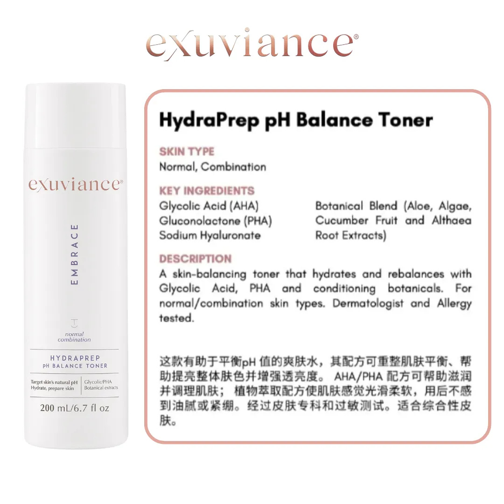 exuviance_hydraprep_pH_Balance_toner_info