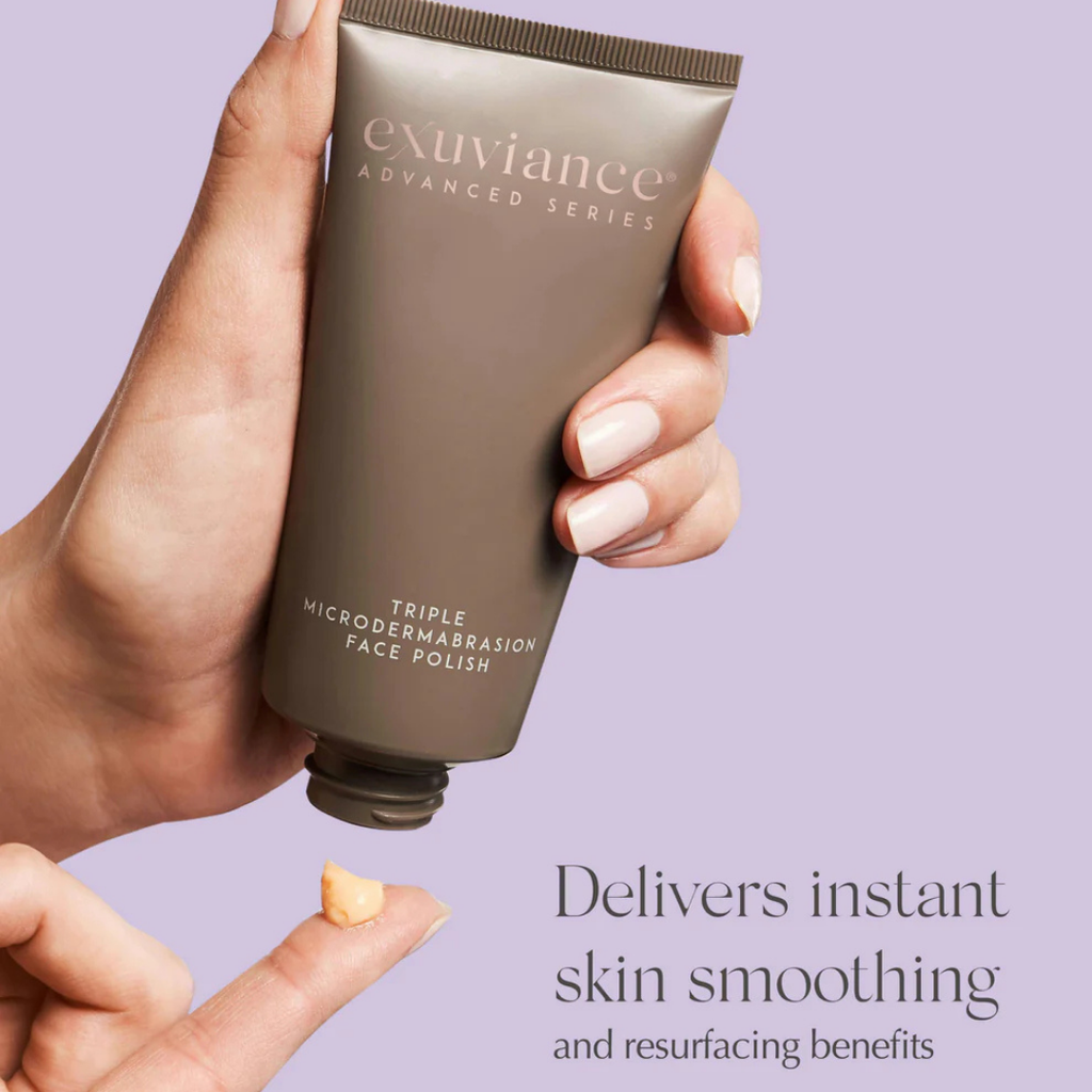 exuviance-triple-microdermabrasion-face-polish-75g-hand shot