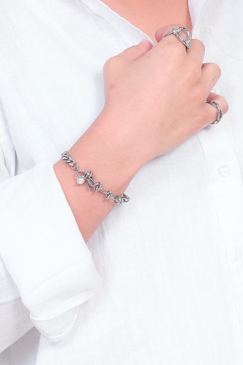 mismatched bracelet silver 4