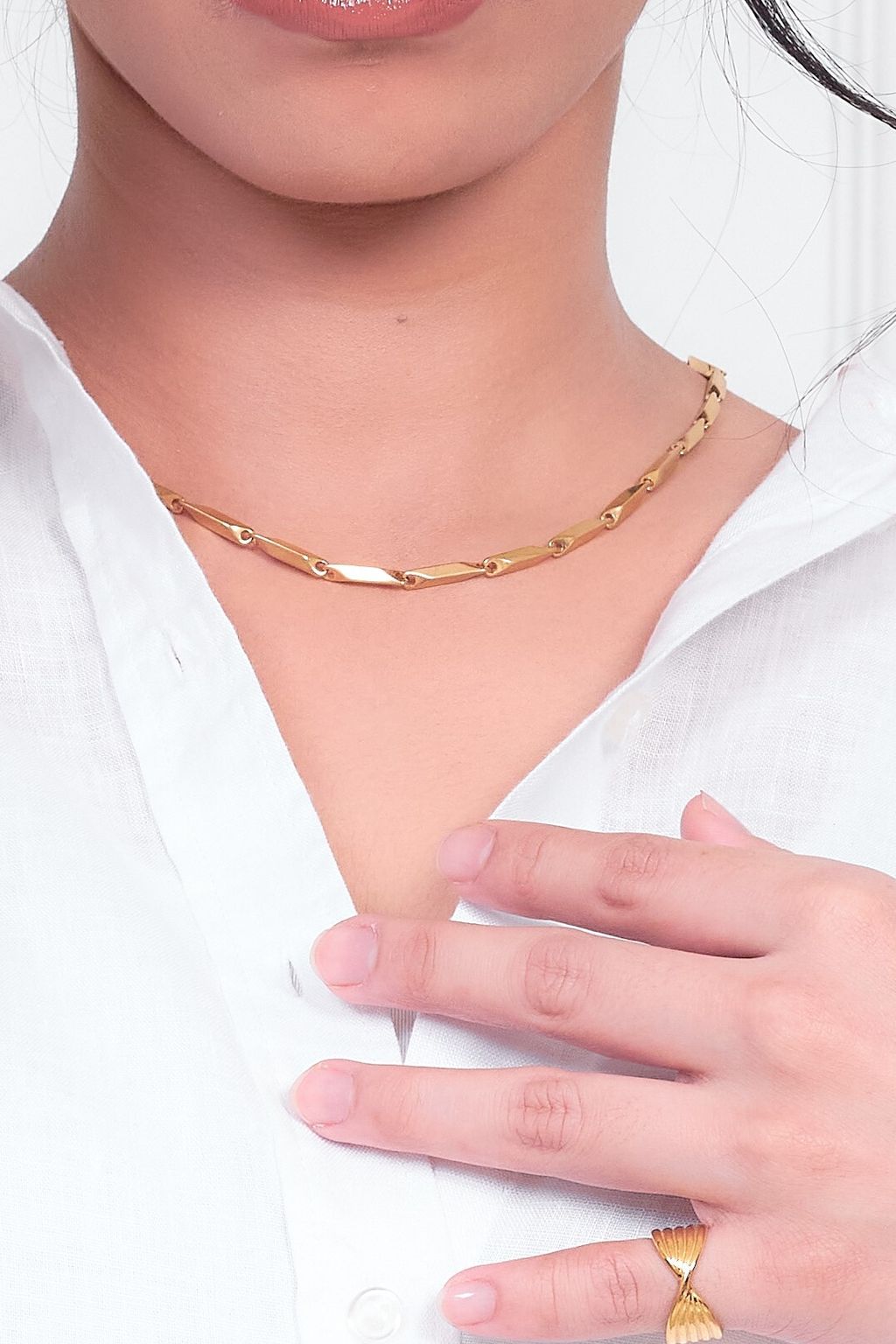 link necklace gold