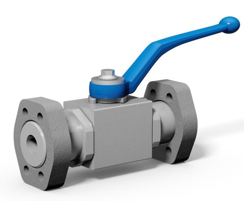Ball valve with SAE adapter metric / UNC Steel