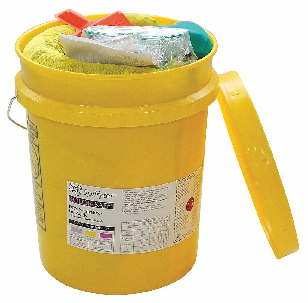 Spilfyter Dry Acid Neutralizer Spill Kit