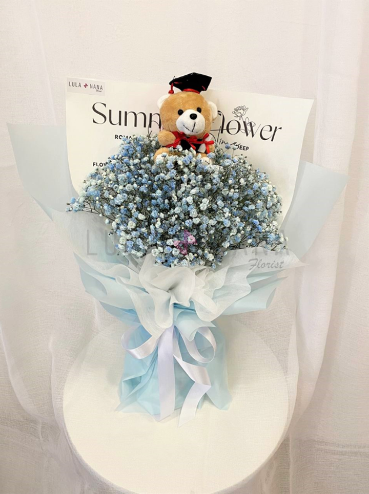 Baby's Breath Graduation Bouquet
