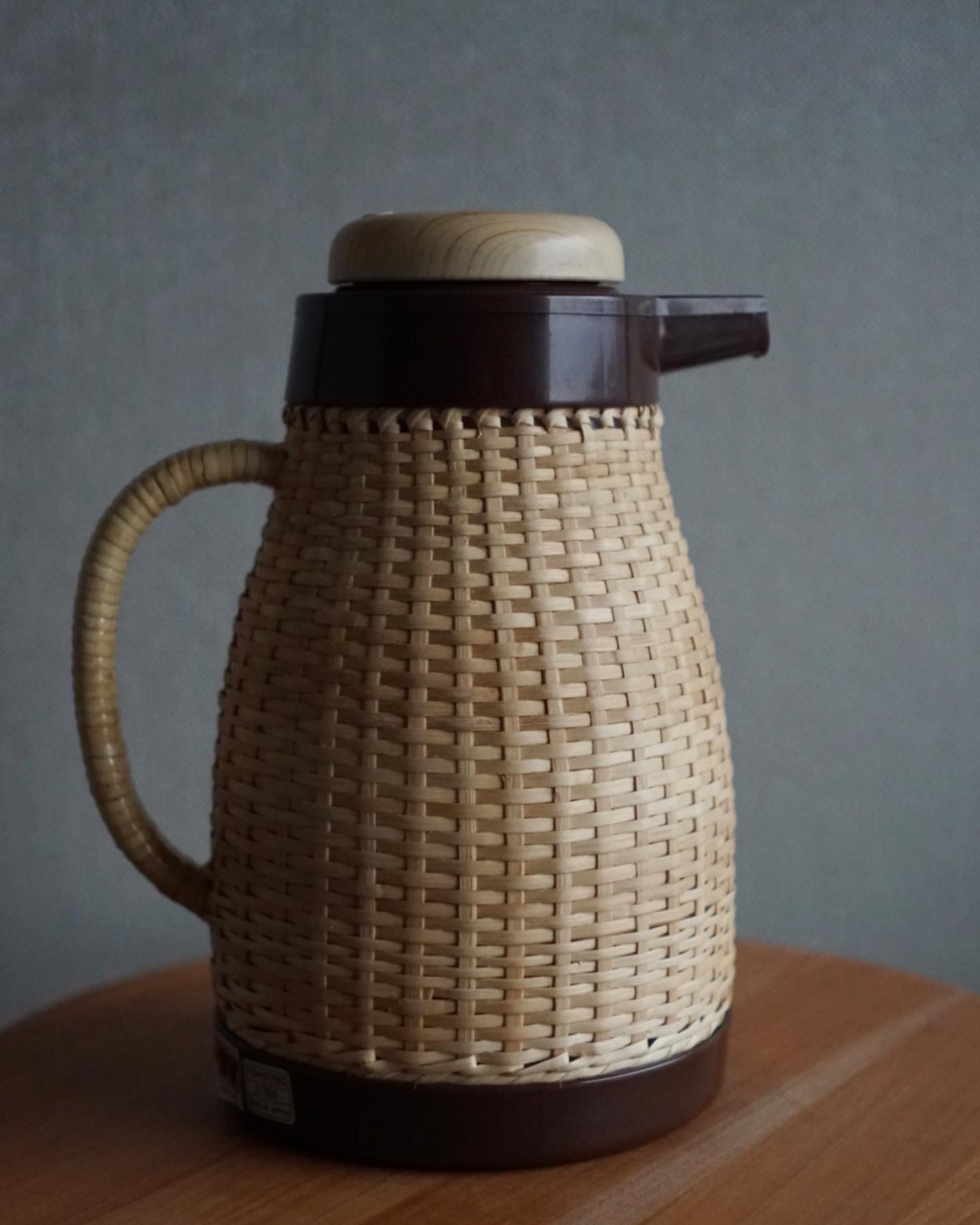 壺 和風 日本手工藤編水壺|象印Zojirushi 昭和時代– wakuwaku-flower