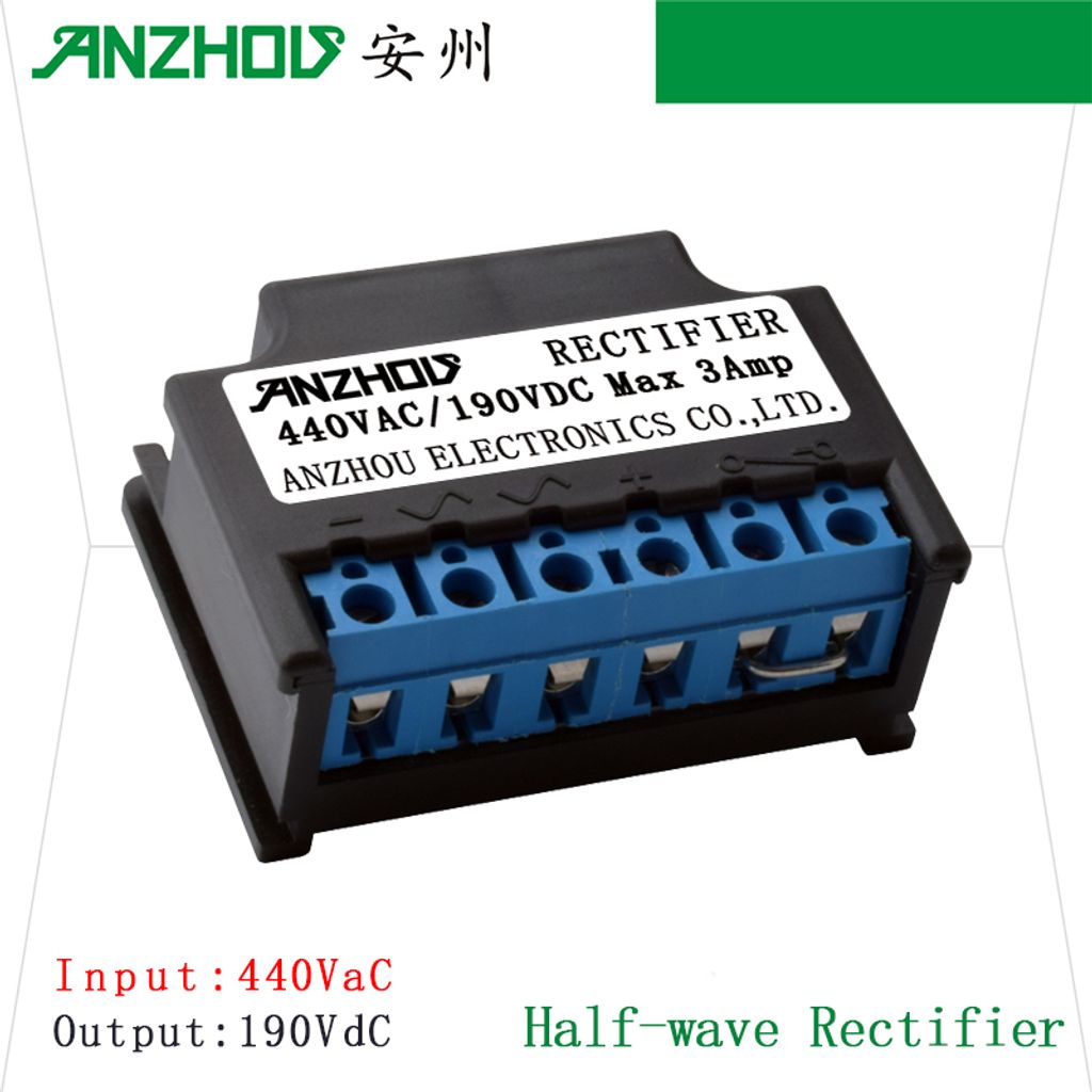 ANZHOU,RECTIFIER,440VAC/190VDC Max 3AmpBrakes POWER UNIT,6Pole Half