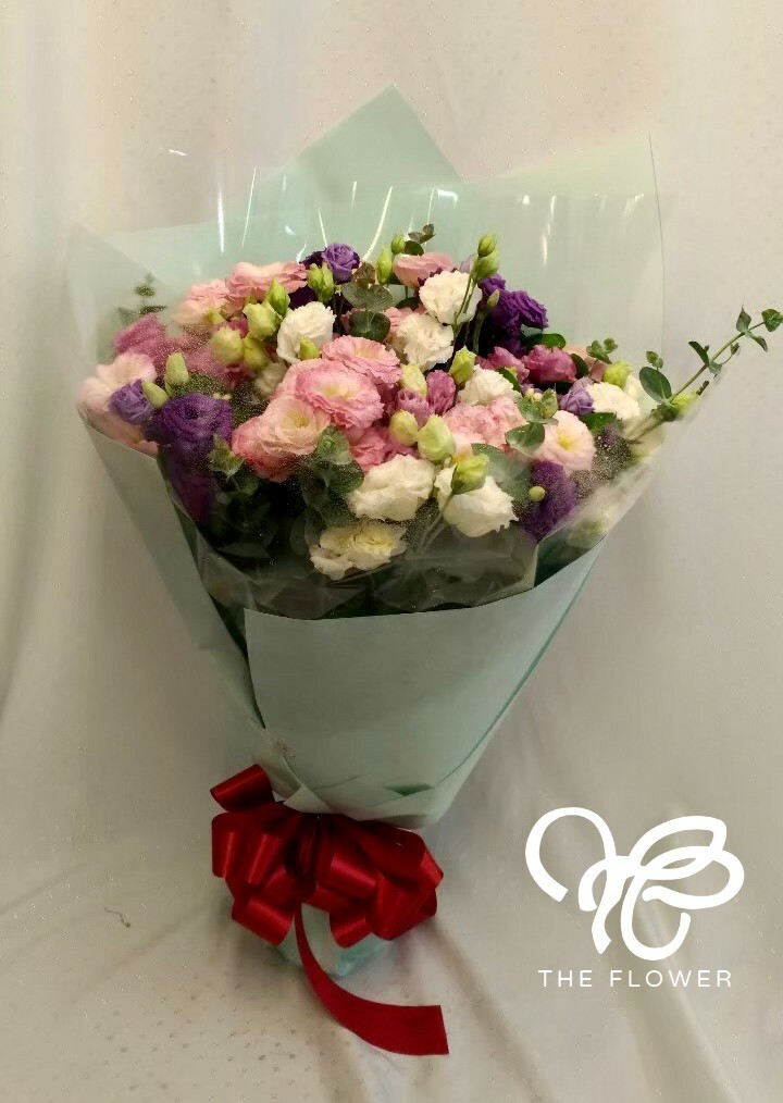 白桔梗 粉桔梗 紫桔梗花束 The Flower嬪嬪花藝坊 歐式花藝質感推薦 台北網路花店