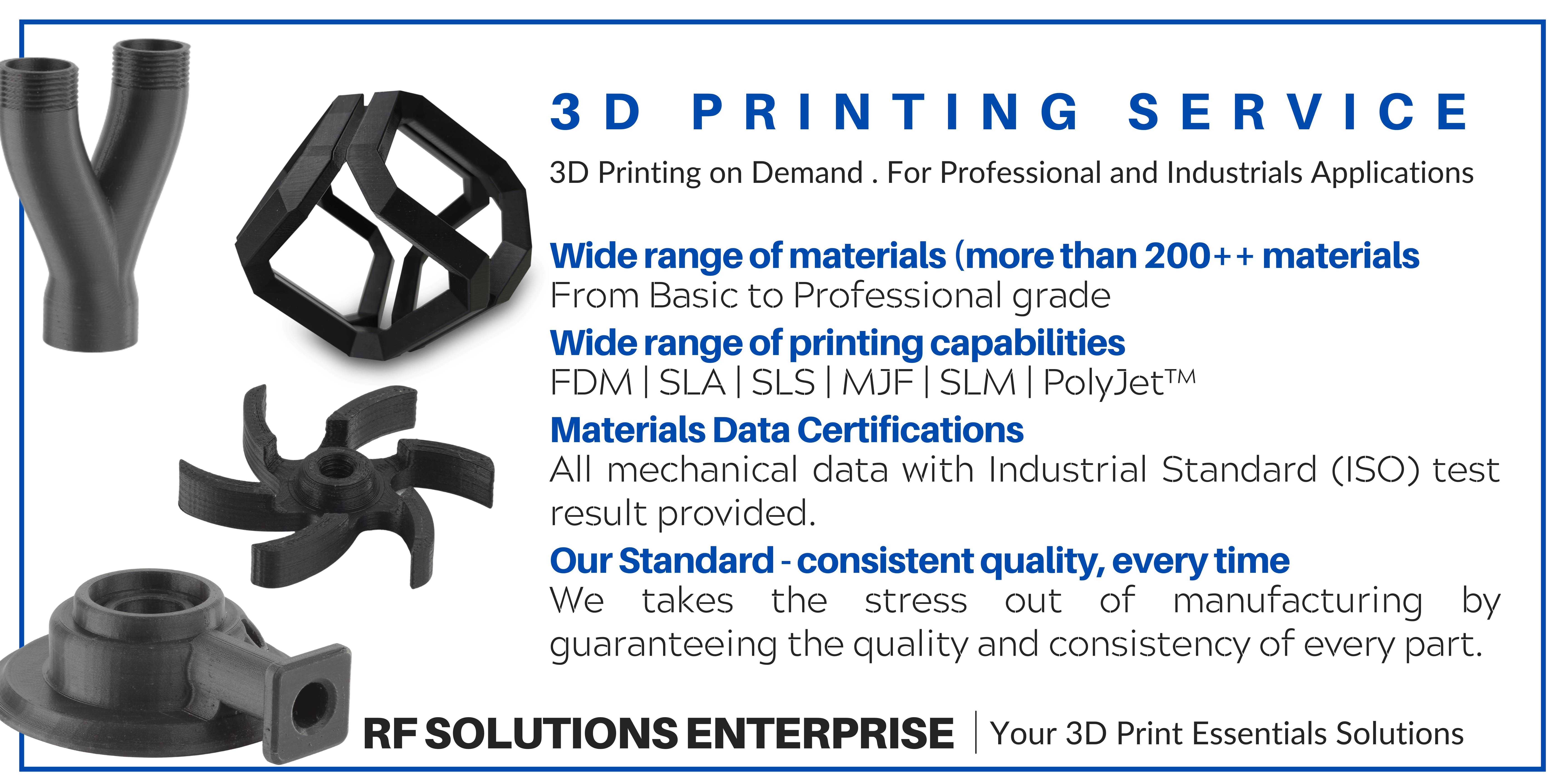3D Printing On Demands | RF SOLUTIONS ENTERPRISE E-STORE