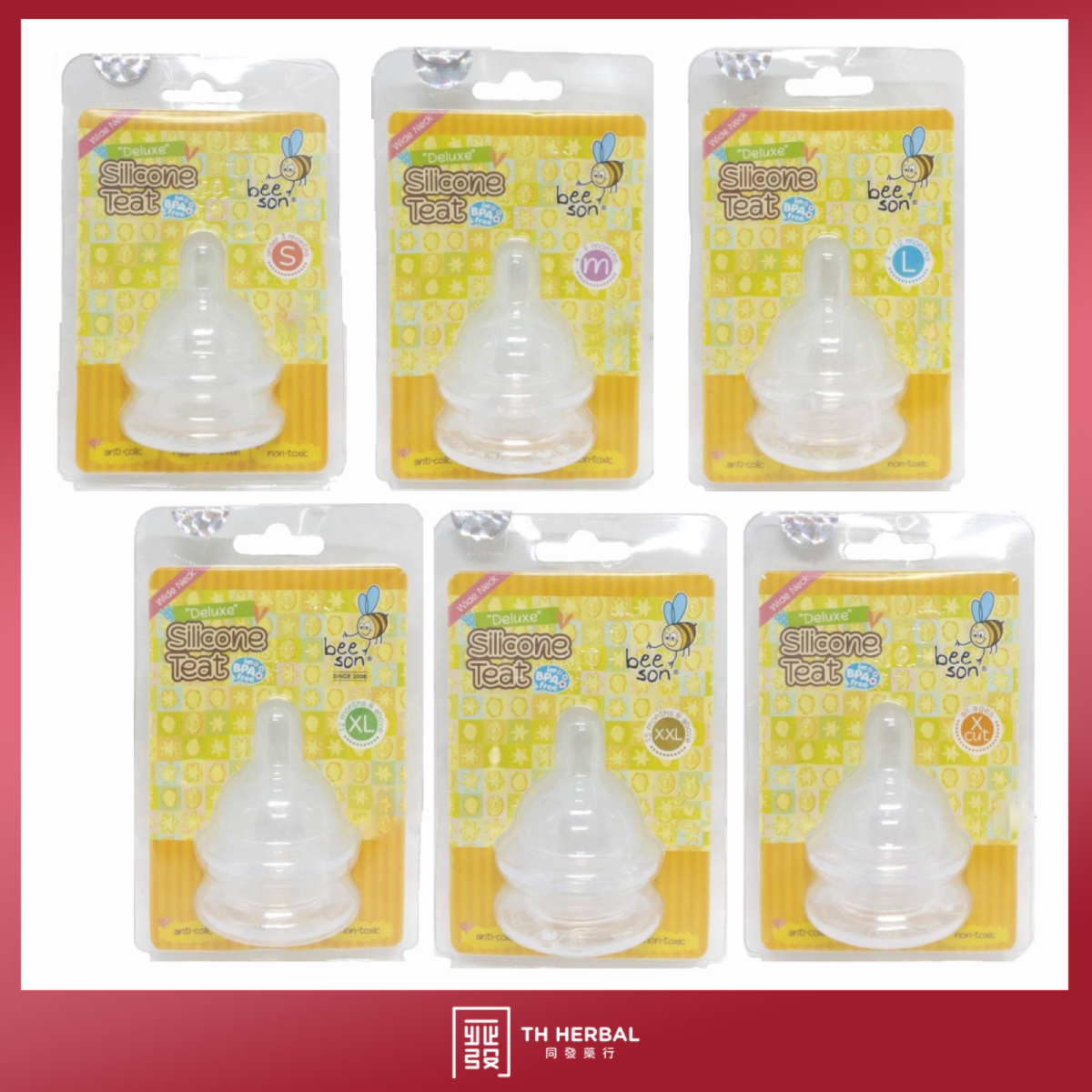 Anti-Colic Silicone Nipple – Wide Neck –