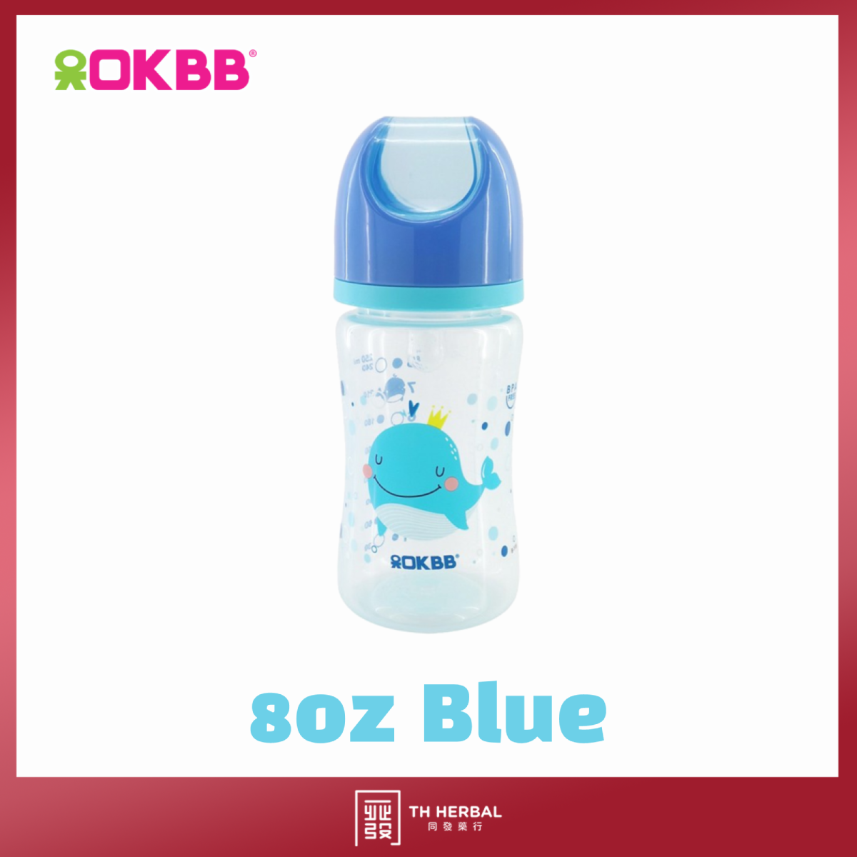 OKBB Twin Pack Baby Feeding Bottle Standard Neck Teats Feeding