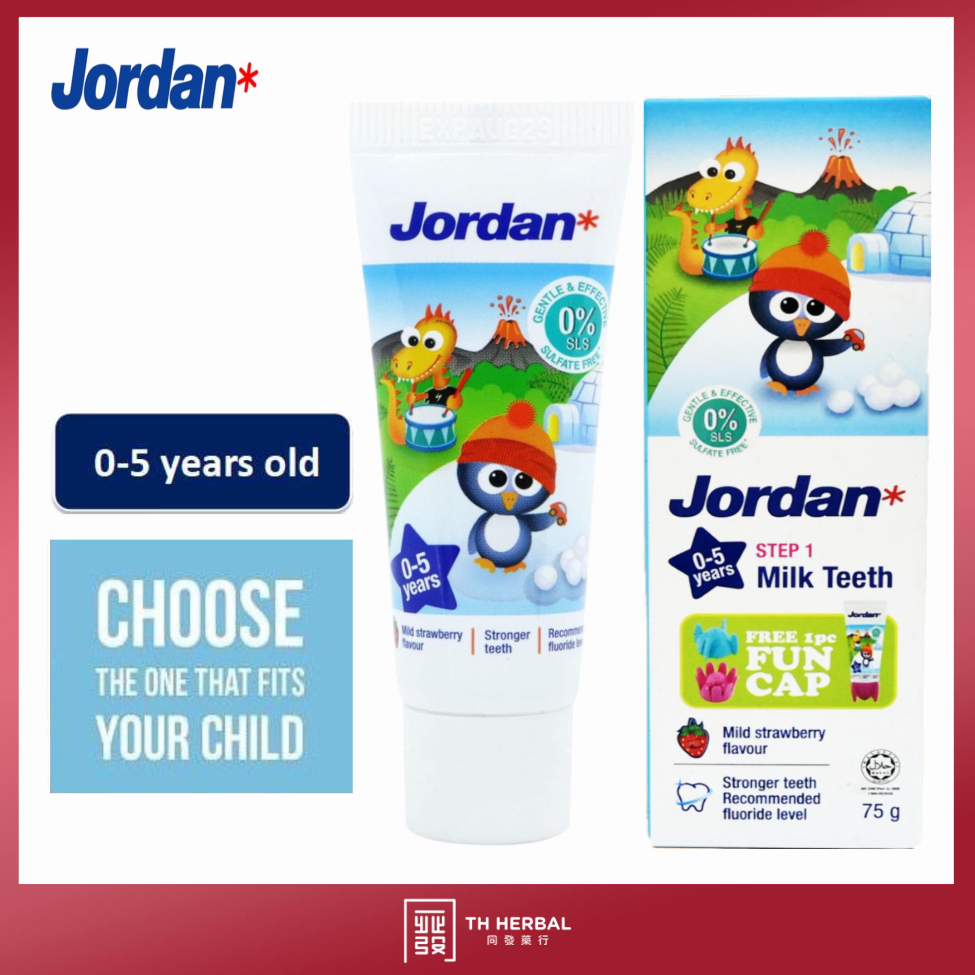 Jordan Toothpaste 0-5 years old