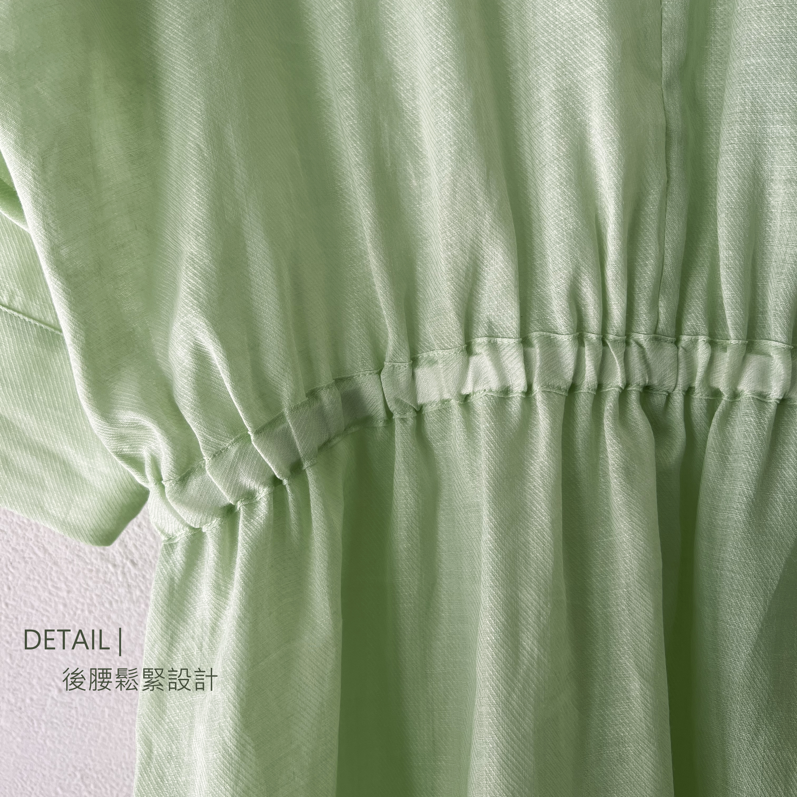 04AT1-09立領半開襟綁帶洋裝 細節5